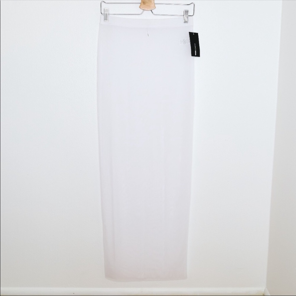Fashion Nova White CoverUp Skirt